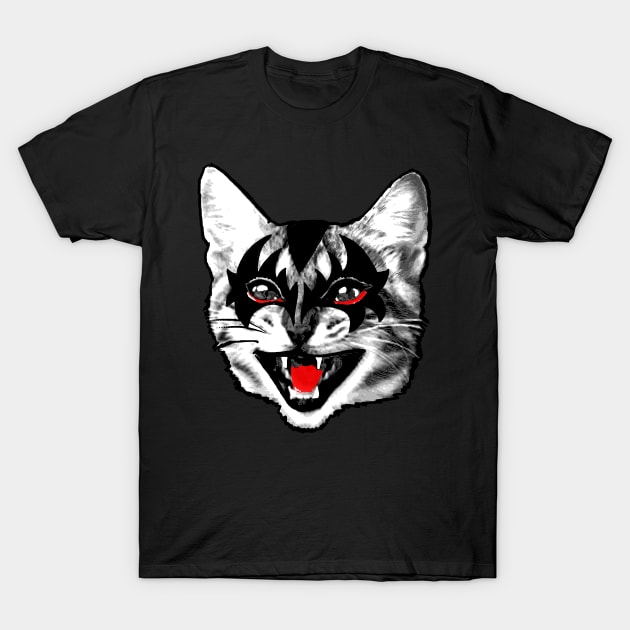 Rock Star Cat 2 T-Shirt by Roberto Jaras Lira